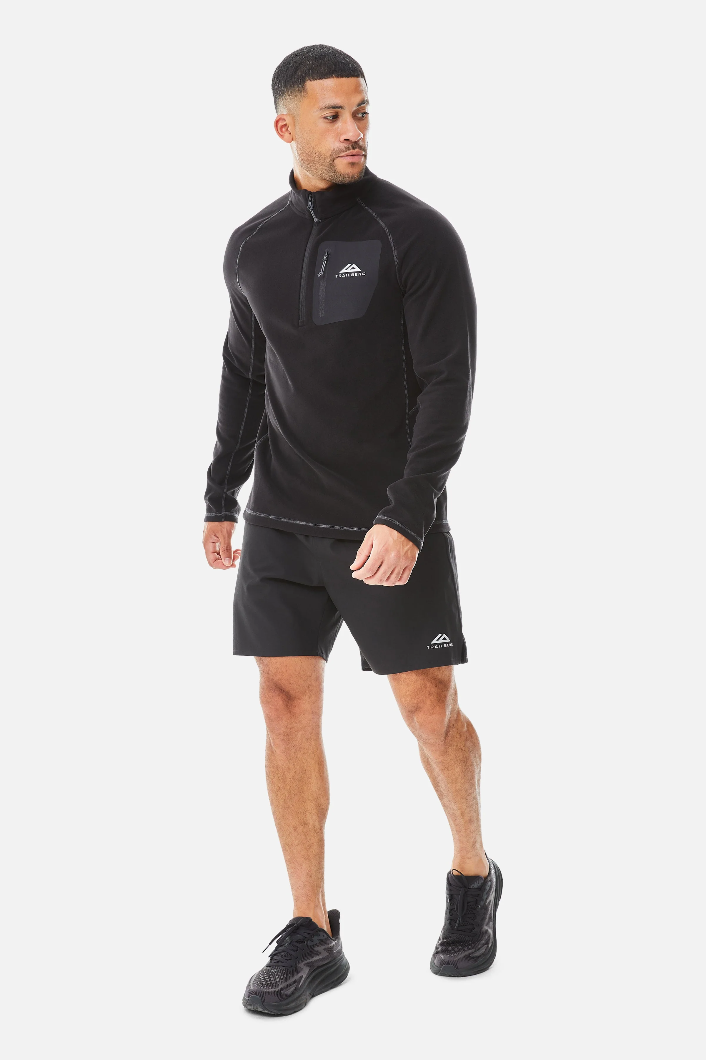 Radius 1/4 Zip Fleece - Black - Image 5